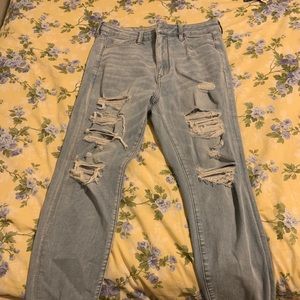 American eagle distressed jeggings